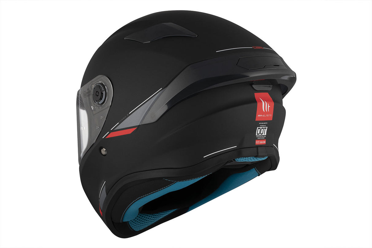 Casco de moto integral MT Helmets Targo S Solid A1 acabado mate - vista 8