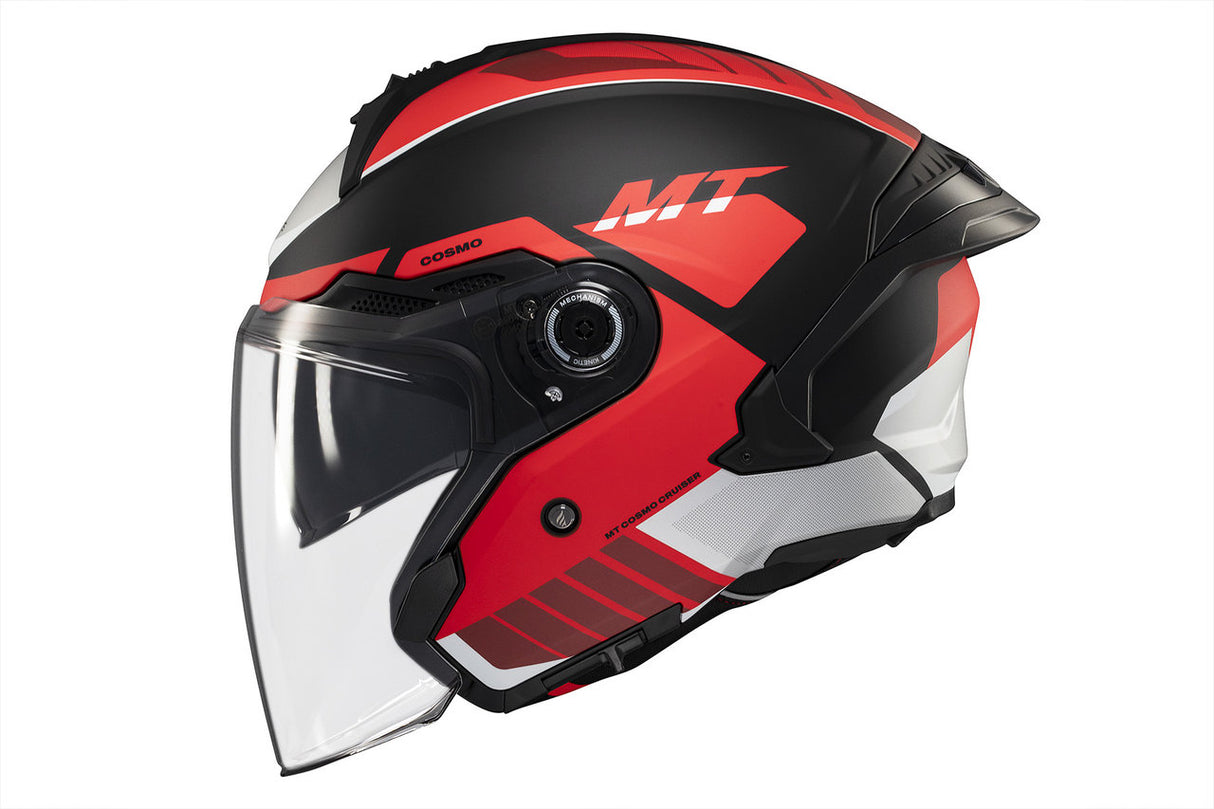 Casco de moto jet MT Helmets Cosmo SV Cruiser B5 acabado mate - vista 2