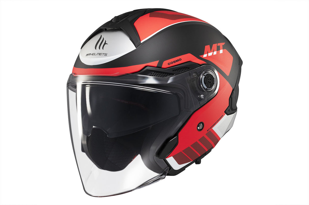Casco de moto jet MT Helmets Cosmo SV Cruiser B5 acabado mate - vista 3