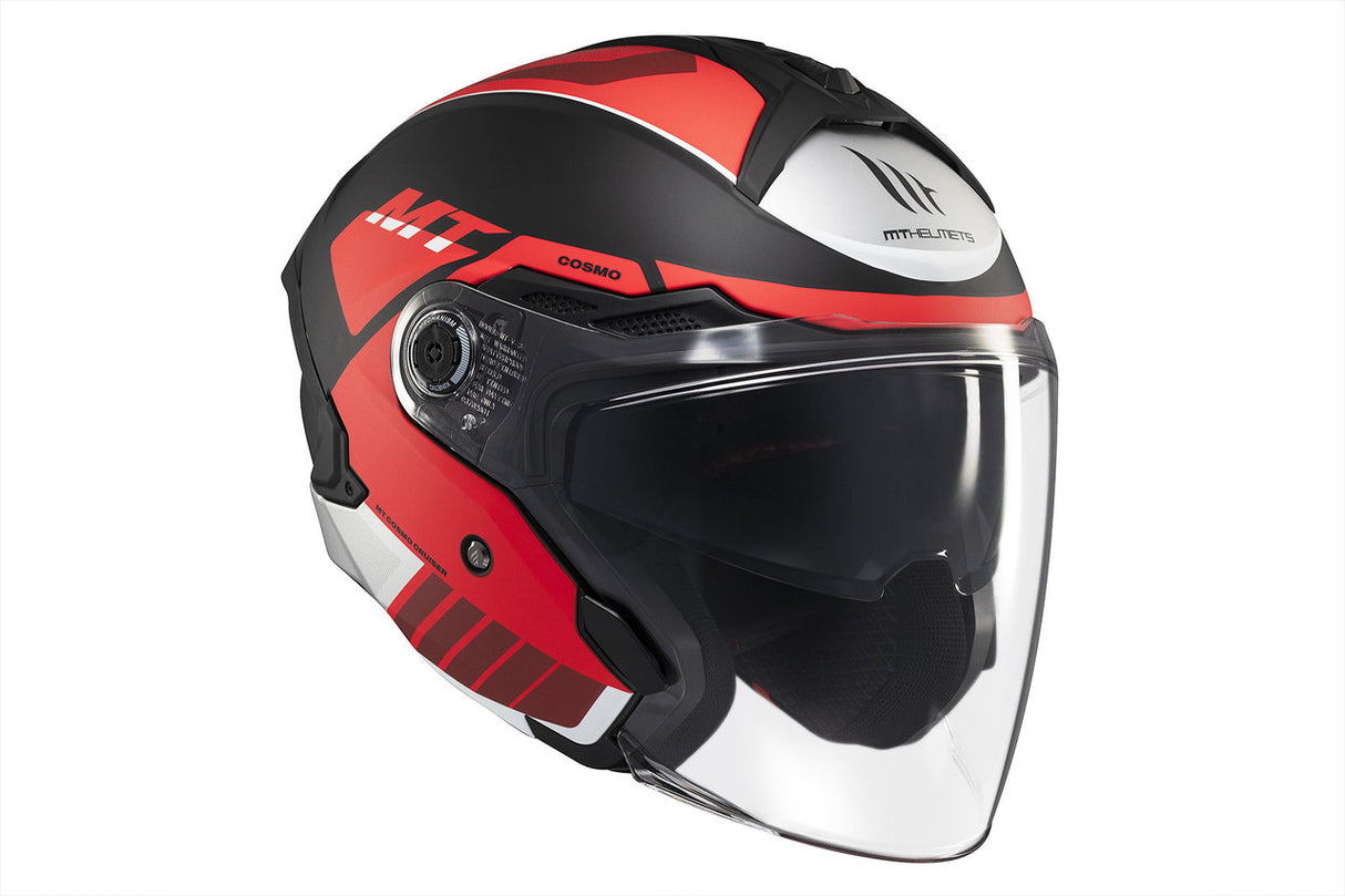 Casco de moto jet MT Helmets Cosmo SV Cruiser B5 acabado mate - vista 5