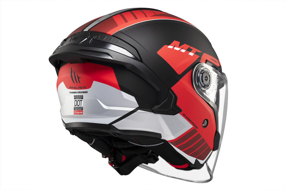 Casco de moto jet MT Helmets Cosmo SV Cruiser B5 acabado mate - vista 7