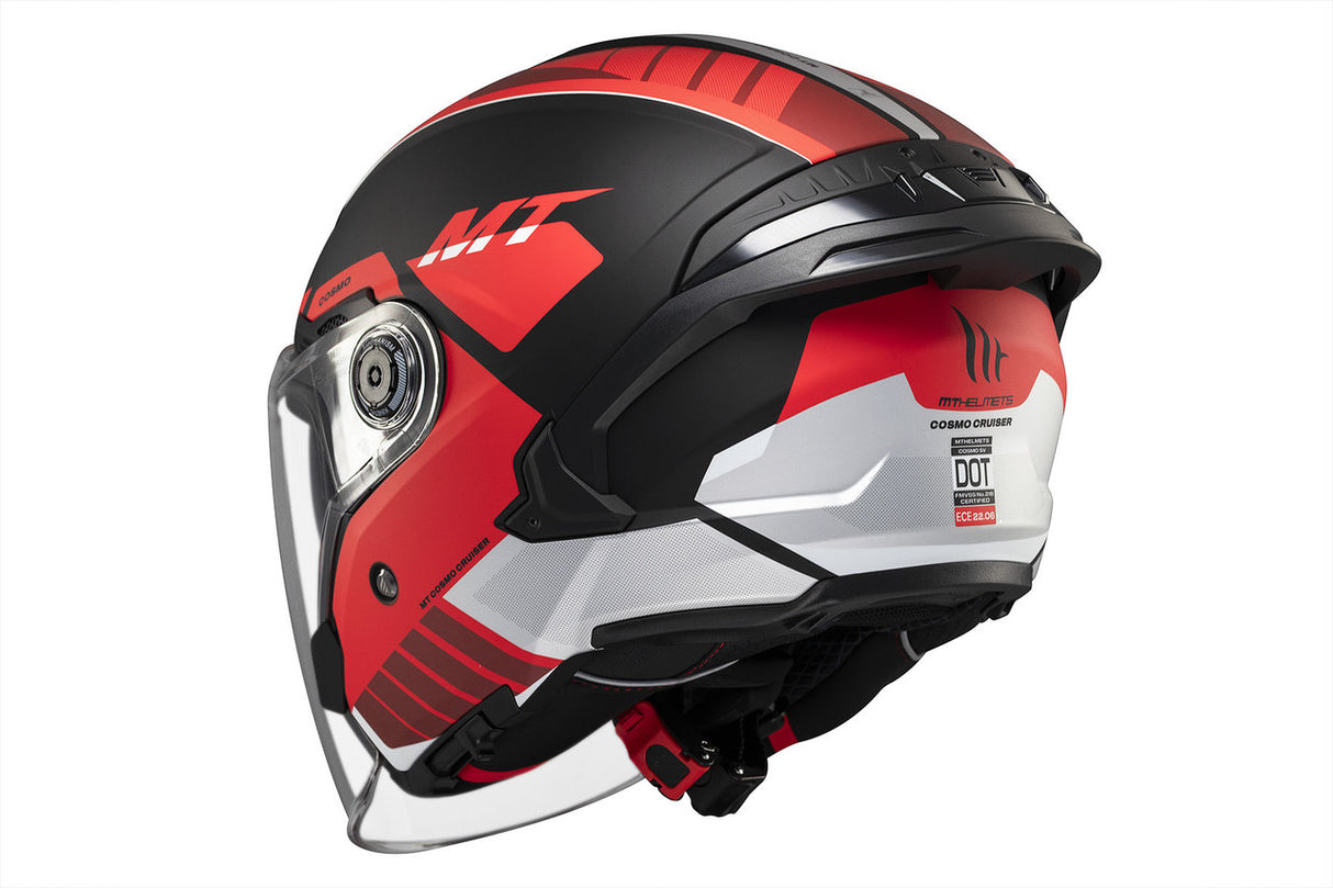 Casco de moto jet MT Helmets Cosmo SV Cruiser B5 acabado mate - vista 9