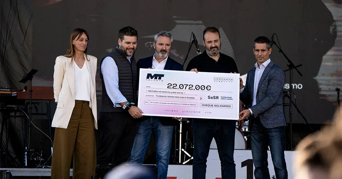 MT Helmets recauda 22.072 euros para los afectados por la DANA de Valencia