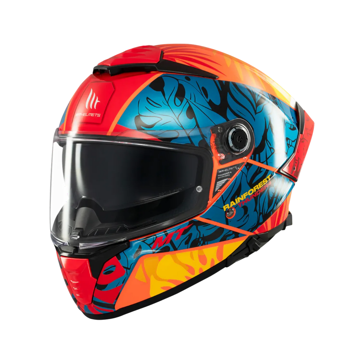 Casco de moto integral MT Helmets Thunder 4 SV Rainforest C4 acabado brillo