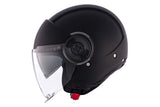 Casco de moto jet MT Helmets Viale SV S Solid A1 negro acabado mate - vista 2