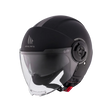 Casco de moto jet MT Helmets Viale SV S Solid A1 negro acabado mate