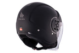 Casco de moto jet MT Helmets Viale SV S Solid A1 negro acabado mate - vista 6