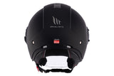 Casco de moto jet MT Helmets Viale SV S Solid A1 negro acabado mate - vista 7