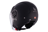 Casco de moto jet MT Helmets Viale SV S Solid A1 negro acabado mate - vista 8