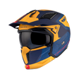 Casco de trial MT Helmets Streetfighter SV S Totem C3 amarillo acabado mate