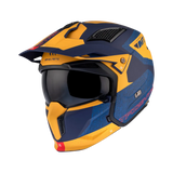 Casco de trial MT Helmets Streetfighter SV S Totem C3 amarillo acabado mate