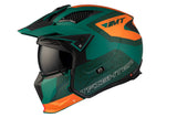 Casco de trial MT Helmets Streetfighter SV S Totem C6 verde acabado mate - vista 2