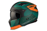 Casco de trial MT Helmets Streetfighter SV S Totem C6 verde acabado mate - vista 10