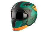 Casco de trial MT Helmets Streetfighter SV S Totem C6 verde acabado mate - vista 11