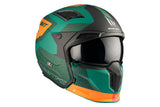Casco de trial MT Helmets Streetfighter SV S Totem C6 verde acabado mate - vista 13
