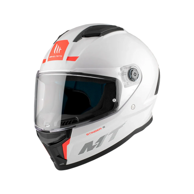 Casco de moto integral MT Helmets Stinger 2 Solid A0 perla acabado brillo