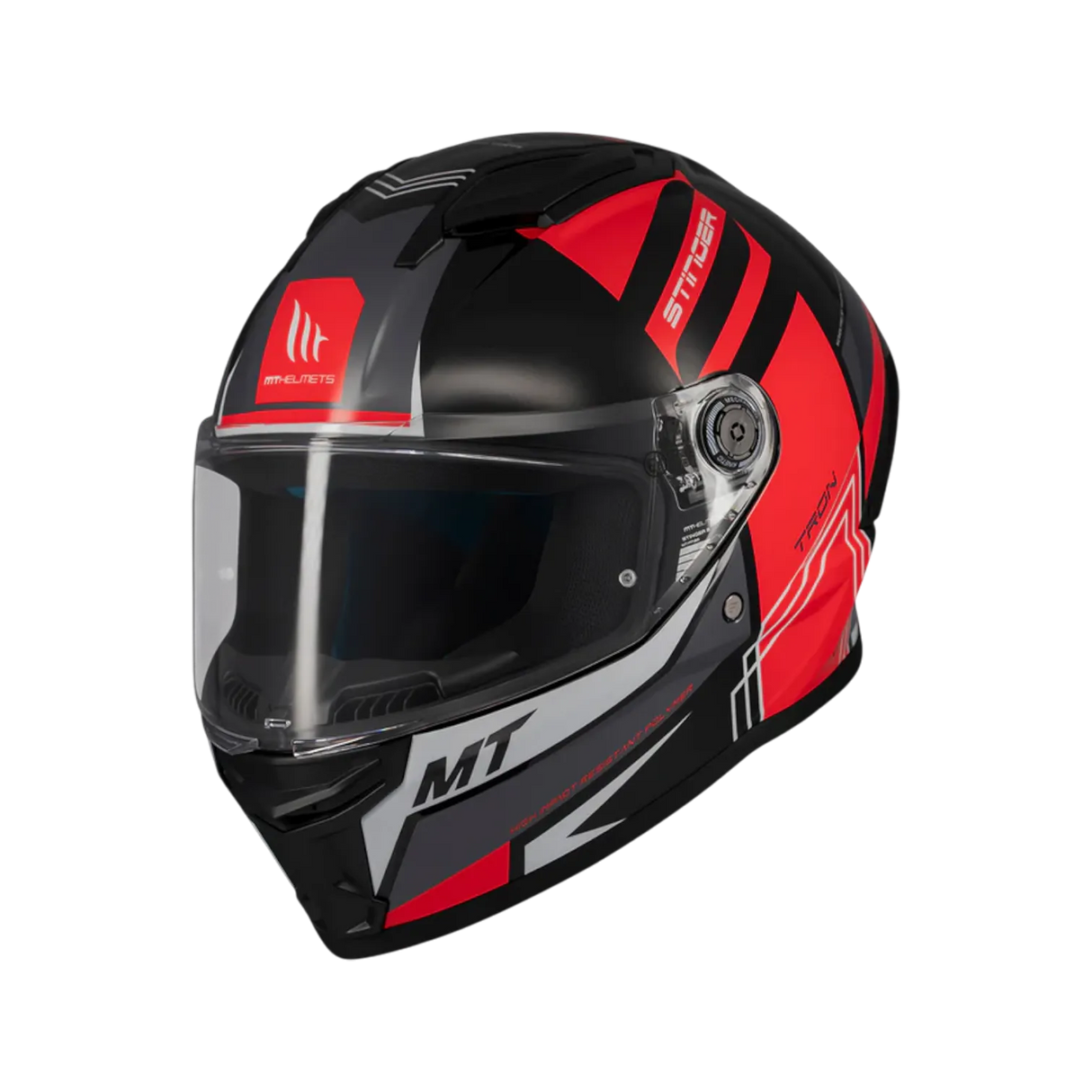 Casco de moto integral MT Helmets Stinger 2 Tron B15 acabado brillo