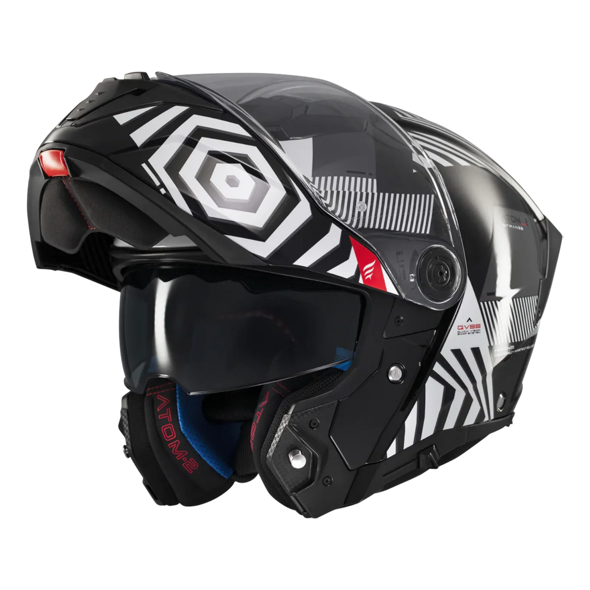 Casco de moto modular MT Helmets Atom 2 SV Strange B2 acabado brillo