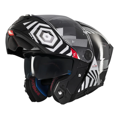 Casco de moto modular MT Helmets Atom 2 SV Strange B2 acabado brillo