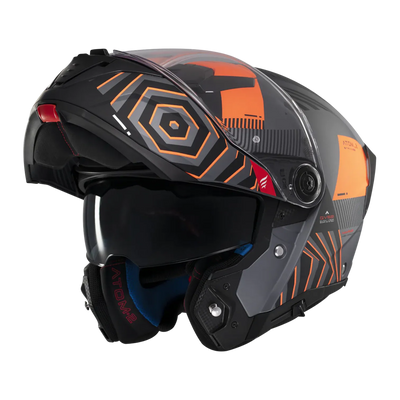 Casco de moto modular MT Helmets Atom 2 SV Strange C4 acabado mate