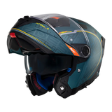 Casco de moto modular MT Helmets Atom 2 SV Destiny C6 acabado mate