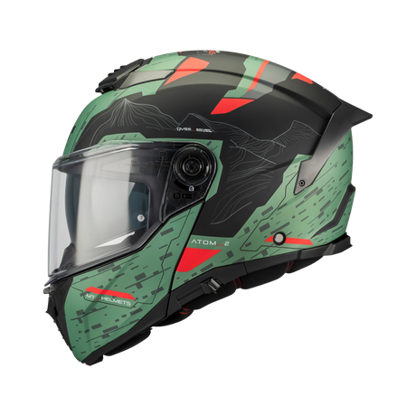 mt axxis atom helmet Helmets 2 SV Solid A0 Gloss White Regina Specialties It accommodates the UCS Bluetooth intercom system (sold separately) MT | Atom 2 Solid