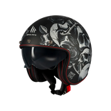 Casco de moto jet MT Helmets Lemans 2 SV S Breakout B2 acabado mate