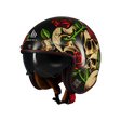 Casco de moto jet MT Helmets Lemans 2 SV S Breakout B9 acabado brillo