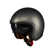 Casco de moto jet MT Helmets Lemans 2 SV S Scratched Chrome A2 acabado mate