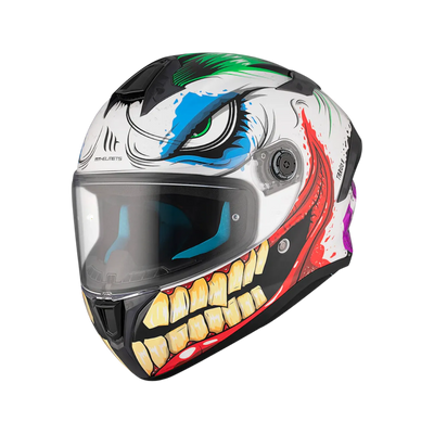 Casco de moto integral MT Helmets Targo S Joke A5 acabado brillo