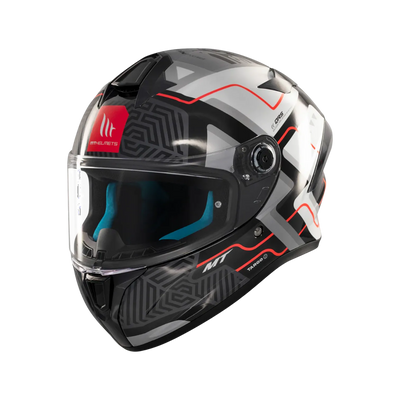 Casco de moto integral MT Helmets Targo S Brik C0 acabado brillo