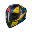 Casco de moto integral MT Helmets Braker SV Fury C17 acabado brillo