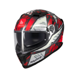Casco de moto integral MT Helmets Braker SV Fury C5 acabado brillo