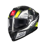 Casco de moto integral MT Helmets Braker SV Fury C6 acabado brillo