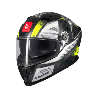 Casco de moto integral MT Helmets Braker SV Fury C6 acabado brillo