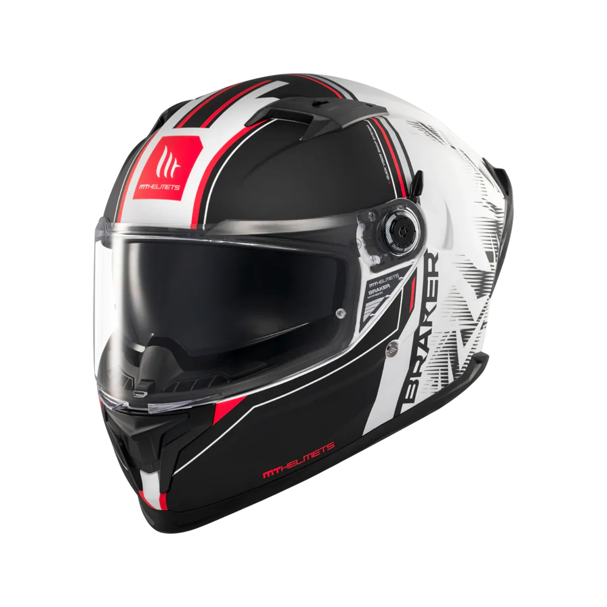 Casco de moto integral MT Helmets Braker SV Charm A1 acabado mate