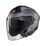Casco de moto jet MT Helmets Cosmo SV Cruiser C2 acabado mate