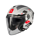 Casco de moto jet MT Helmets Cosmo SV Silence A2 acabado brillo