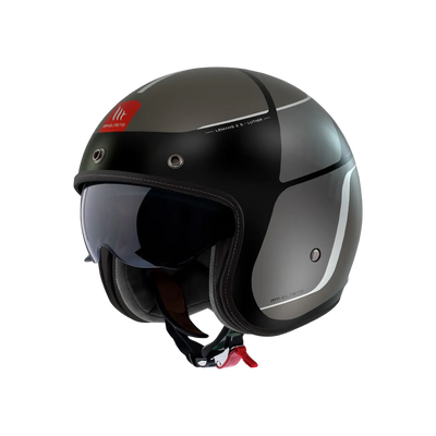 Casco de moto jet MT Helmets Lemans 2 SV S Luther B12 acabado mate