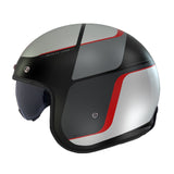 Casco de moto jet MT Helmets Lemans 2 SV S Luther B15 acabado mate - vista 2