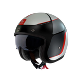 Casco de moto jet MT Helmets Lemans 2 SV S Luther B15 acabado mate