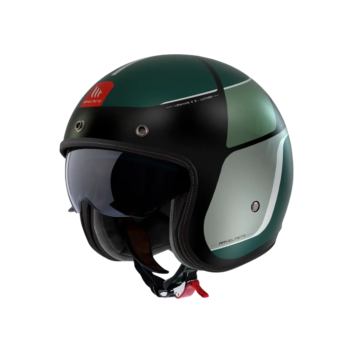 Casco de moto jet MT Helmets Lemans 2 SV S Luther B6 acabado mate