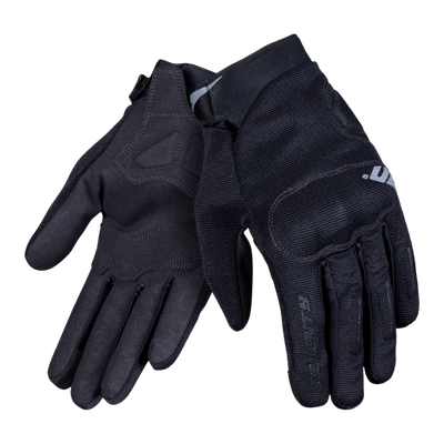 Guantes de moto de verano urbanos de mujer Seventy Degrees SD-C42 Asphalt negros y grises