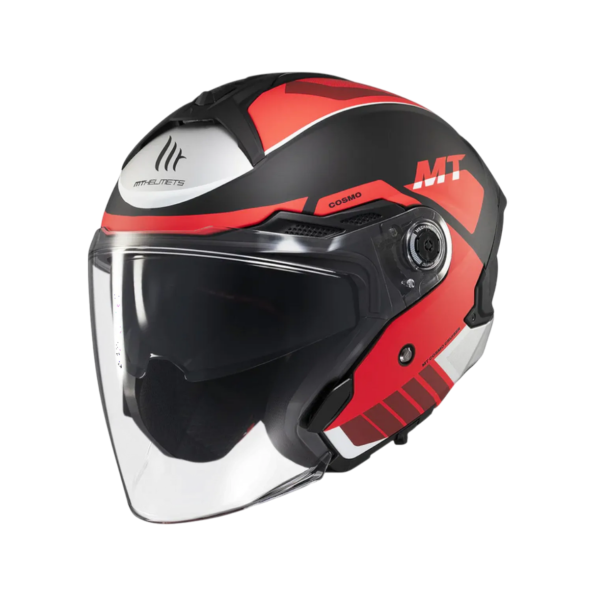 Casco de moto jet MT Helmets Cosmo SV Cruiser B5 acabado mate